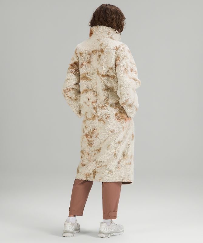 Lululemon Lab Textured Fleece Coat Jackor Dam Vita Bruna | BYKT-87962