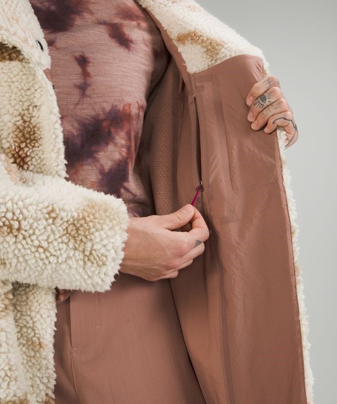 Lululemon Lab Textured Fleece Coat Jackor Dam Vita Bruna | BYKT-87962