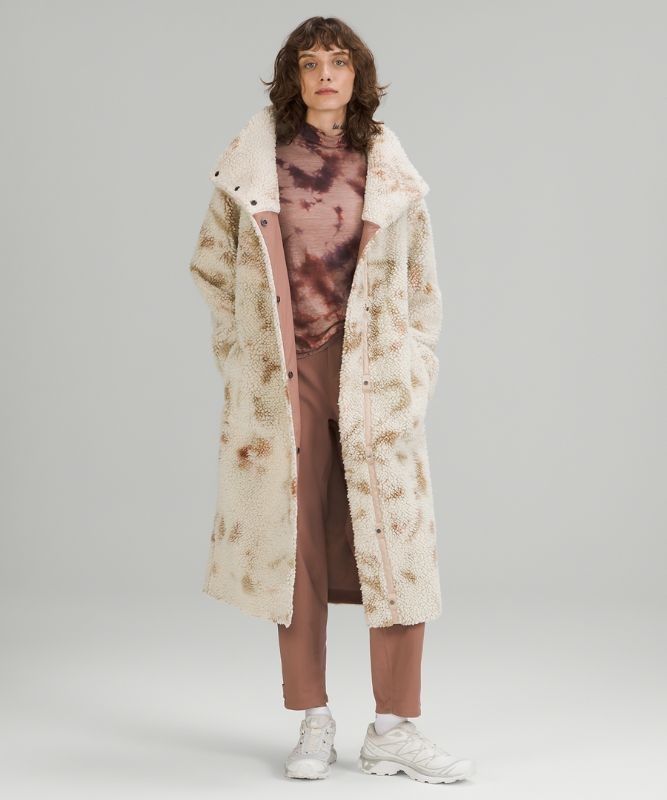 Lululemon Lab Textured Fleece Coat Jackor Dam Vita Bruna | BYKT-87962