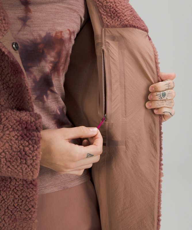 Lululemon Lab Textured Fleece Coat Jackor Dam Bruna | UNHQ-97421