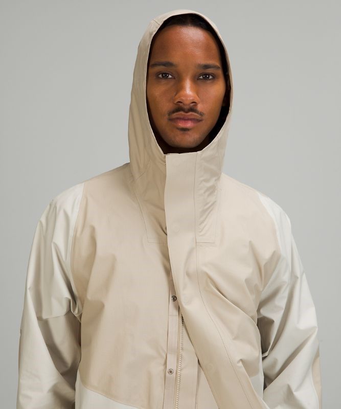 Lululemon Lab Waterproof Parka Jackor Herr Beige Vita | CTBK-90173