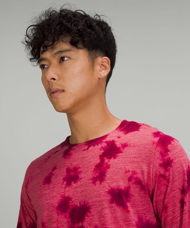 Lululemon Lab Wool-Blend Tie Dye Long Sleeve Shirt Blast Herr Rosa | DRTJ-42509