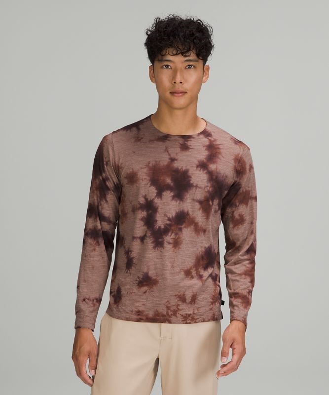 Lululemon Lab Wool-Blend Tie Dye Long Sleeve Shirt Blast Herr Bruna Koppar | VDUR-85931