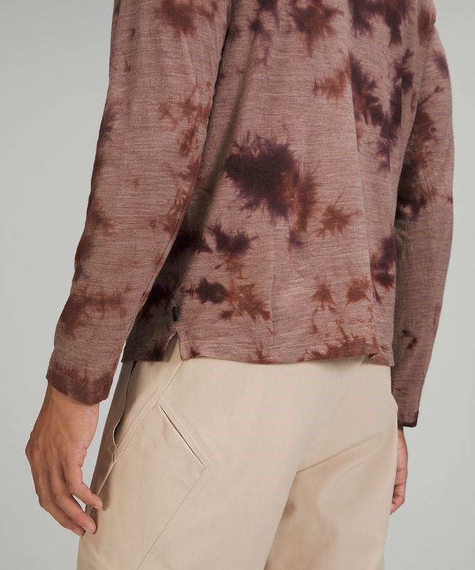 Lululemon Lab Wool-Blend Tie Dye Long Sleeve Shirt Blast Herr Bruna Koppar | VDUR-85931