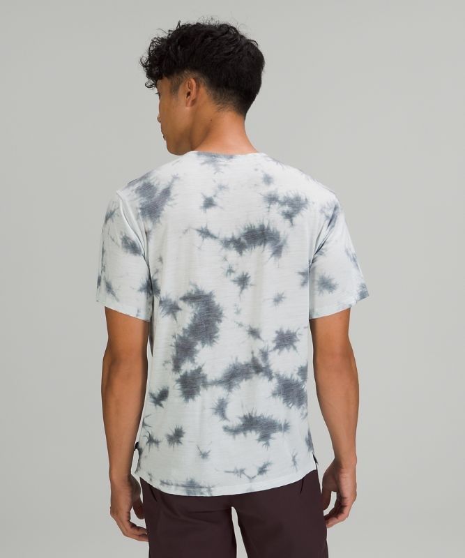 Lululemon Lab Wool-Blend Tie Dye T-Shirt Blast Herr Grå Mörkgrå | LBAM-49271