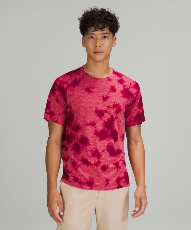 Lululemon Lab Wool-Blend Tie Dye T-Shirt Blast Herr Rosa | VNPM-91487
