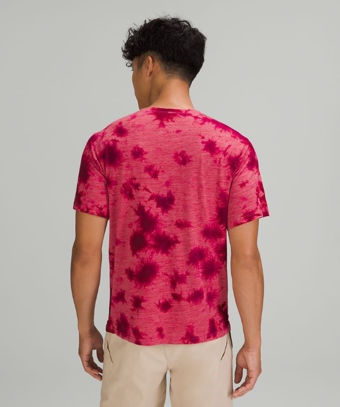 Lululemon Lab Wool-Blend Tie Dye T-Shirt Blast Herr Rosa | VNPM-91487