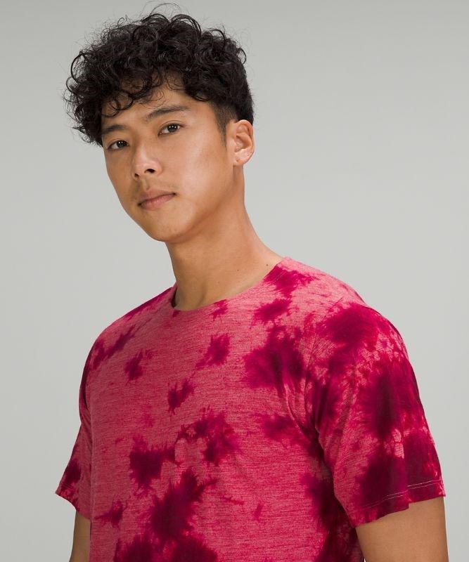 Lululemon Lab Wool-Blend Tie Dye T-Shirt Blast Herr Rosa | VNPM-91487