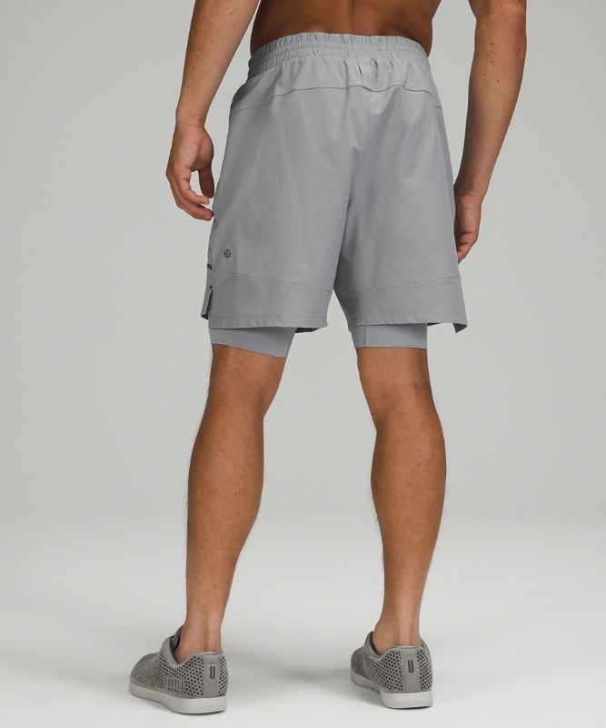 Lululemon License to Train Lined Short 7 Elite Shorts Herr Grå | PJSC-29043