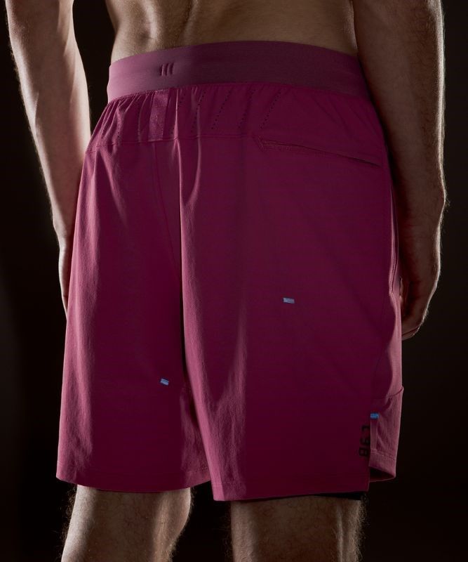 Lululemon License to Train Lined Short 7 Shorts Herr Rosa | NGAQ-41027