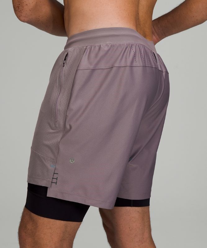 Lululemon License to Train Lined Short 7 Elite Shorts Herr Lunar Rock | MNEX-71869
