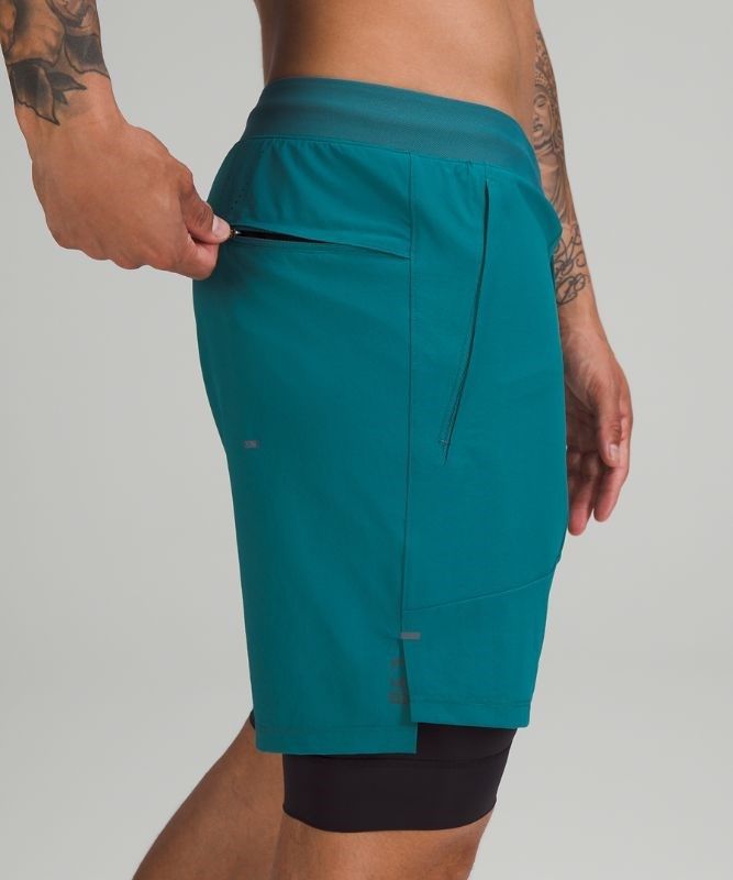 Lululemon License to Train Lined Short 7 Shorts Herr Mörk | HDLP-86247