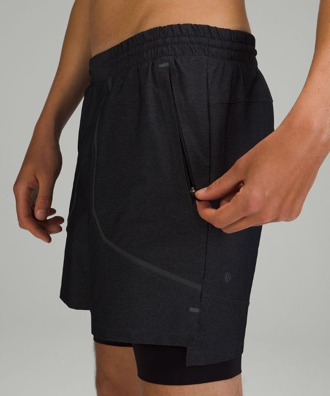 Lululemon License to Train Lined Short 7 Elite Shorts Herr Svarta | XJGY-37902