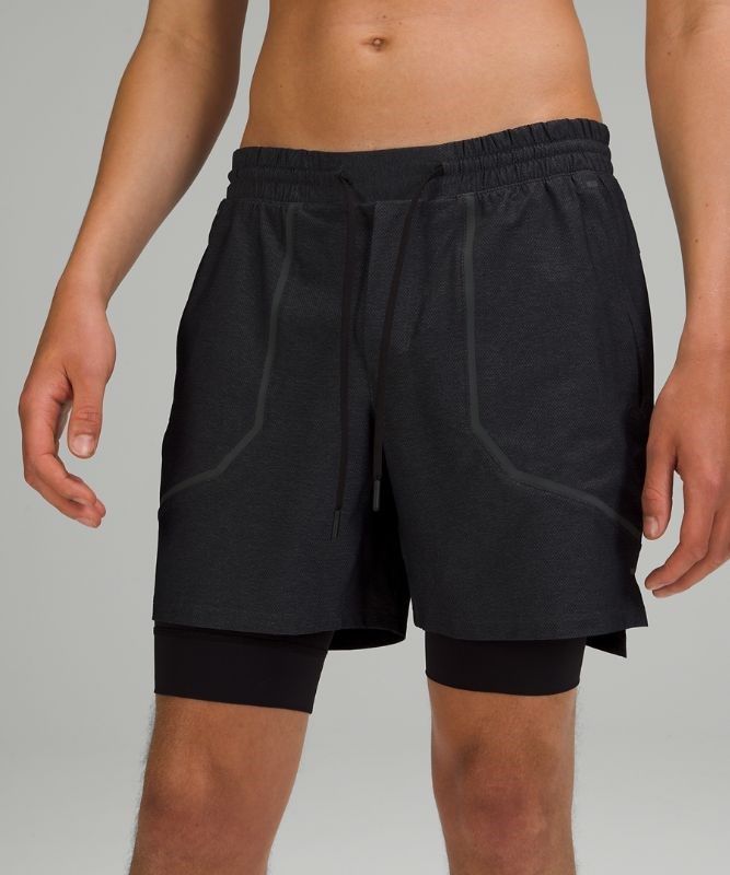 Lululemon License to Train Lined Short 7 Elite Shorts Herr Svarta | XJGY-37902