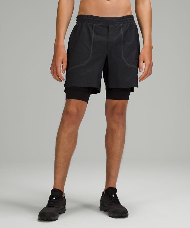 Lululemon License to Train Lined Short 7 Elite Shorts Herr Svarta | XJGY-37902
