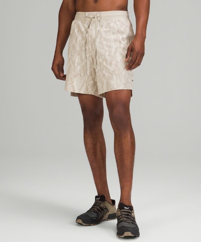 Lululemon License to Train Short 7 LL Shorts Herr Vita Beige | PBZJ-80516