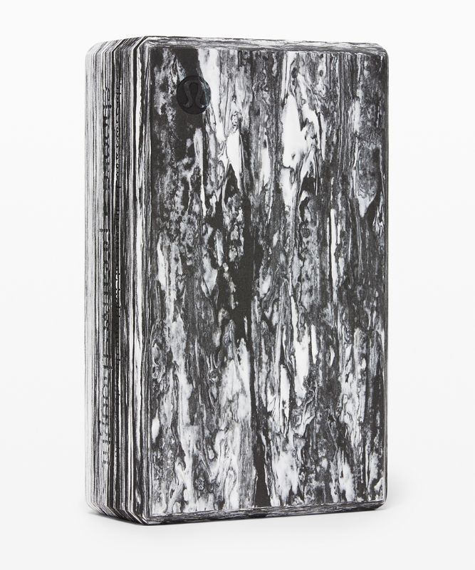 Lululemon Lift And Lengthen Yoga Block Utrustning Accessories Svarta Vita | GOBP-40961