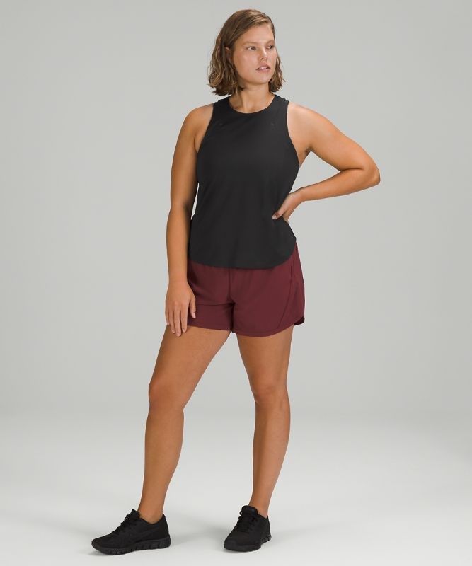 Lululemon Lightweight Run Kit Tank Top Blast Dam Svarta | OMVC-59840