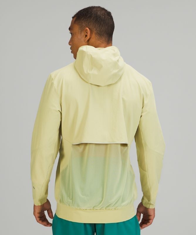 Lululemon Lightweight Running Half-Zip Hoodie Jackor Herr Gröna | QNSI-68941