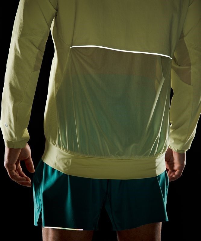 Lululemon Lightweight Running Half-Zip Hoodie Jackor Herr Gröna | QNSI-68941