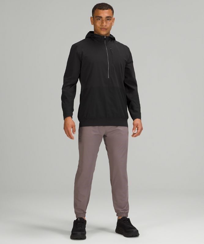 Lululemon Lightweight Running Half-Zip Hoodie Jackor Herr Svarta | LJEM-85216