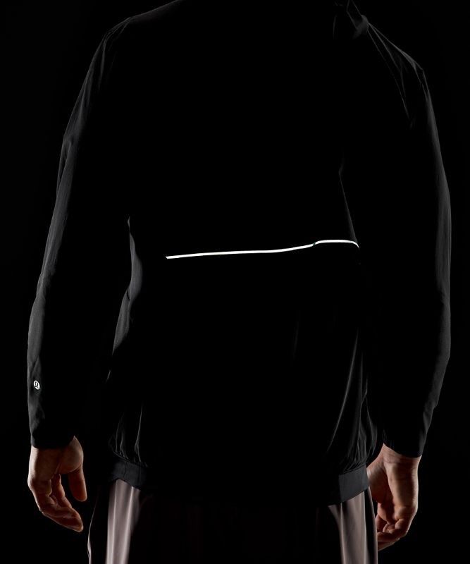 Lululemon Lightweight Running Half-Zip Hoodie Jackor Herr Svarta | LJEM-85216
