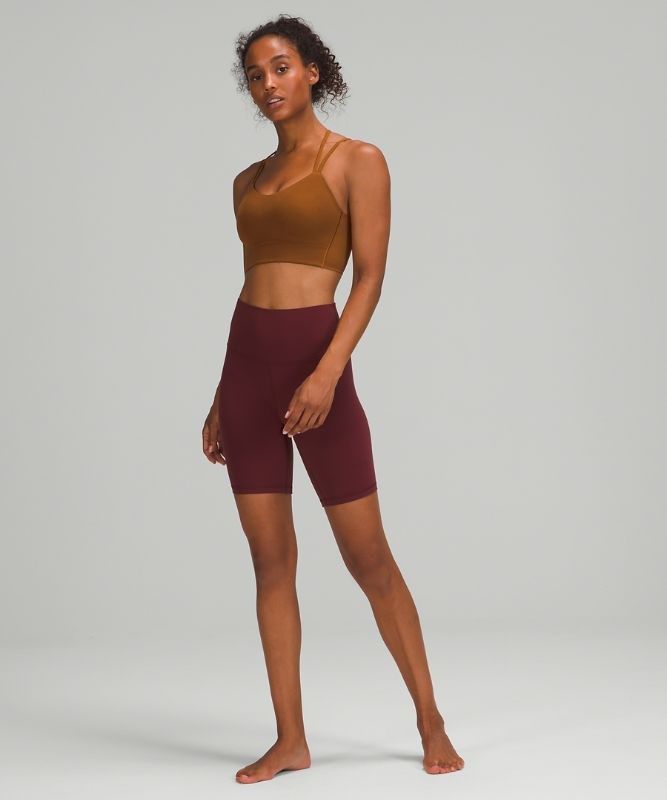 Lululemon Like a Cloud Long-Line Bra B/C Sport BH Dam Koppar Bruna | KRNT-92758