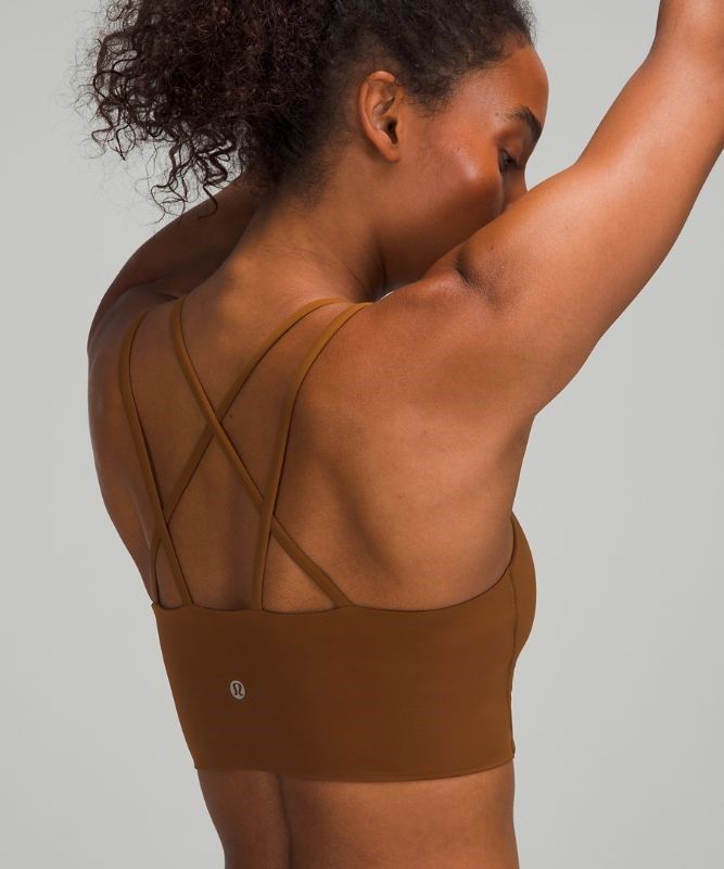 Lululemon Like a Cloud Long-Line Bra B/C Sport BH Dam Koppar Bruna | KRNT-92758