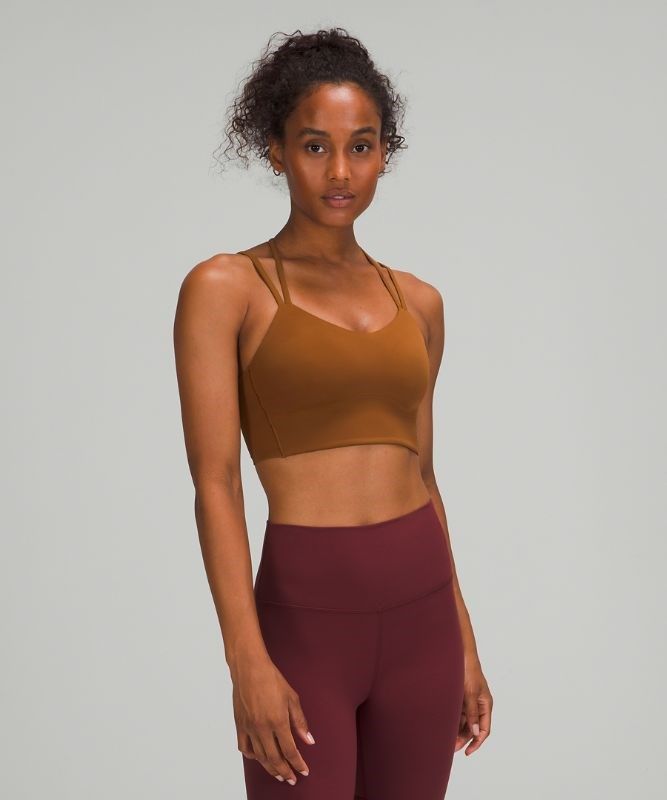 Lululemon Like a Cloud Long-Line Bra B/C Sport BH Dam Koppar Bruna | KRNT-92758