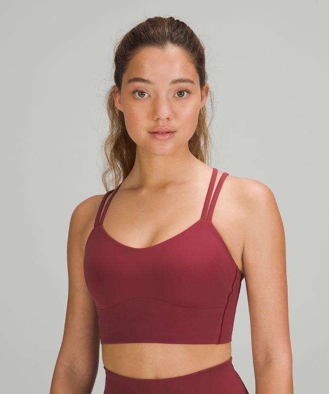Lululemon Like a Cloud Long-Line Bra B/C Sport BH Dam Vinröda | ITSQ-02456