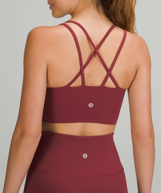 Lululemon Like a Cloud Long-Line Bra B/C Sport BH Dam Vinröda | ITSQ-02456