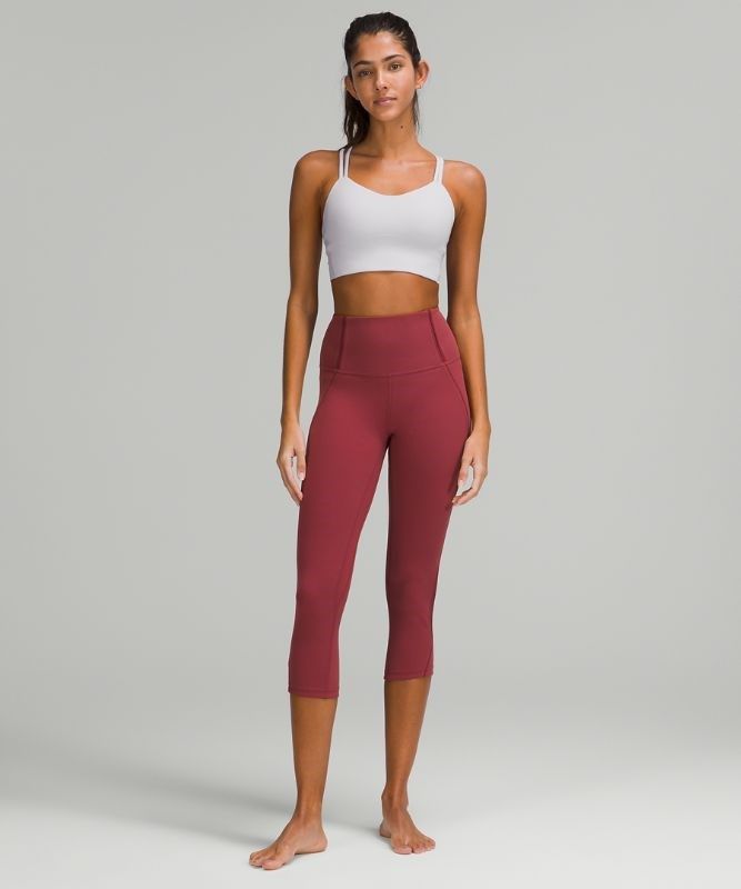 Lululemon Like a Cloud Long-Line Bra B/C Sport BH Dam Chrome | EATN-39187