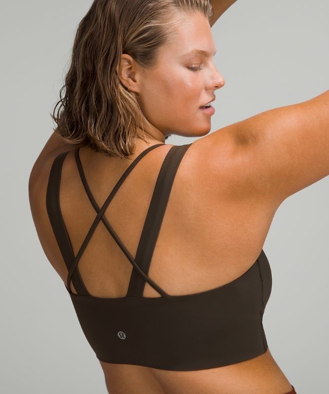 Lululemon Like a Cloud Longline Bra Light Support Sport BH Dam Mörkolivgröna | SMVK-27059