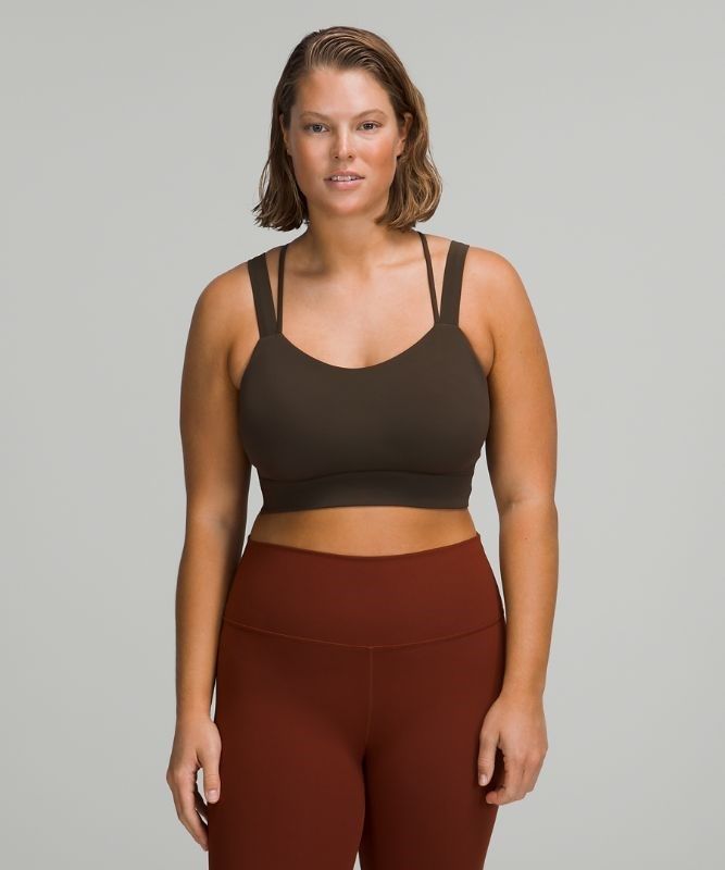 Lululemon Like a Cloud Longline Bra Light Support Sport BH Dam Mörkolivgröna | SMVK-27059