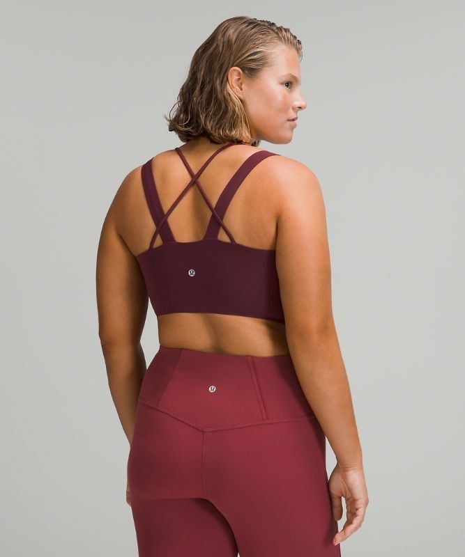 Lululemon Like a Cloud Longline Bra Light Support Sport BH Dam Cassis | PJOS-06932