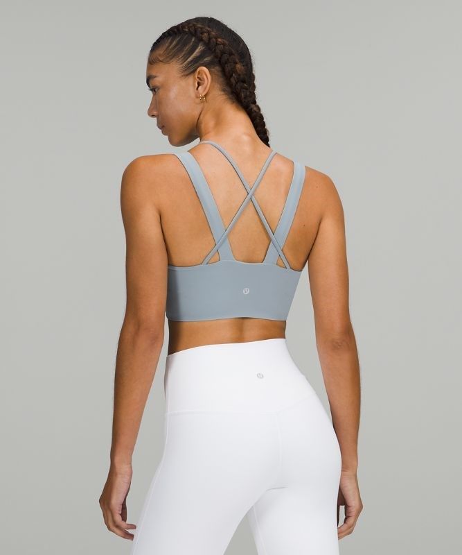 Lululemon Like a Cloud Longline Bra Light Support Sport BH Dam Chambray | HXUW-78463