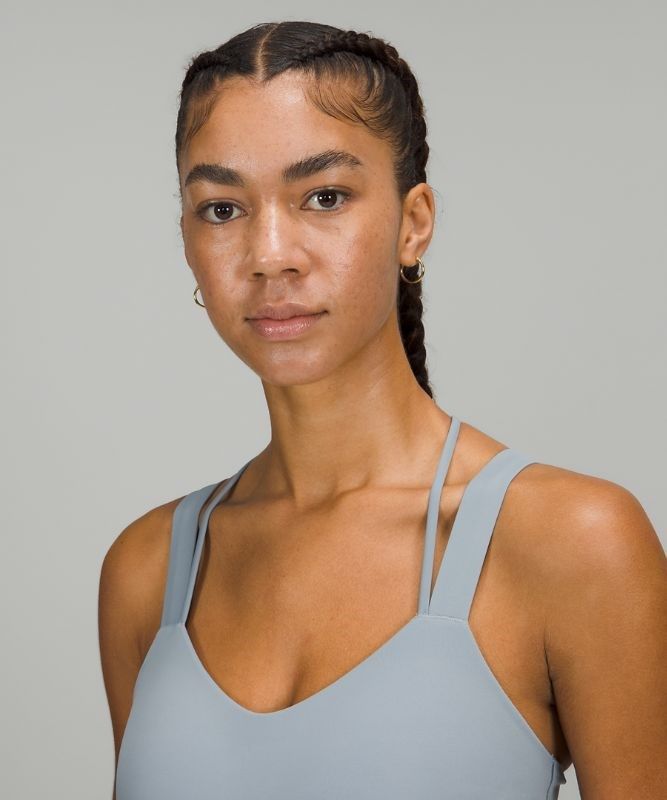 Lululemon Like a Cloud Longline Bra Light Support Sport BH Dam Chambray | HXUW-78463