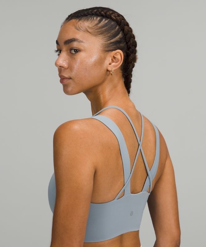 Lululemon Like a Cloud Longline Bra Light Support Sport BH Dam Chambray | HXUW-78463