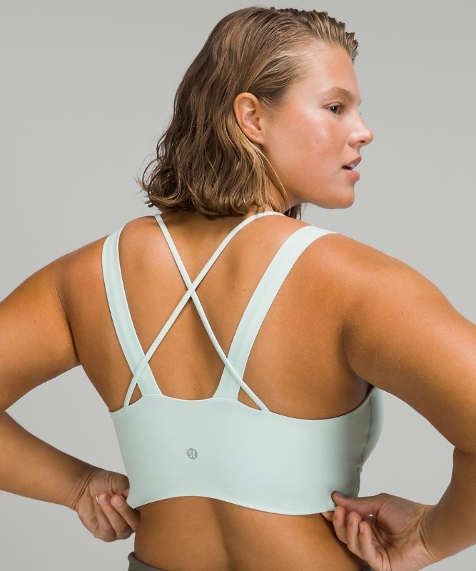 Lululemon Like a Cloud Longline Bra Light Support Sport BH Dam Mintgröna | DMQZ-16439