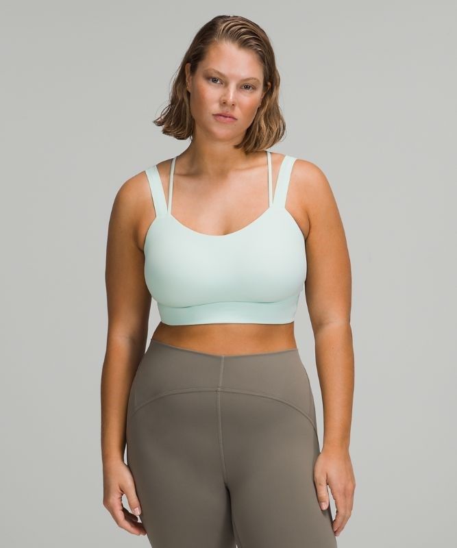 Lululemon Like a Cloud Longline Bra Light Support Sport BH Dam Mintgröna | DMQZ-16439
