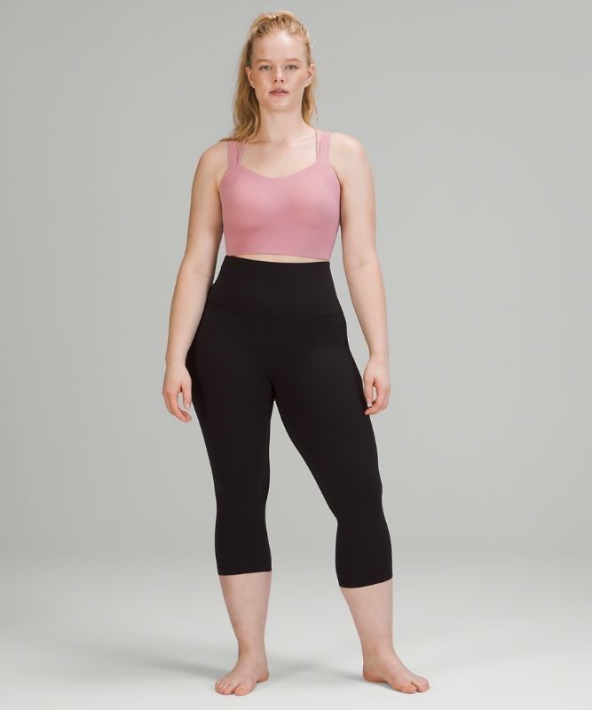 Lululemon Like a Cloud Longline Bra Light Support Sport BH Dam Rosa Grå Bruna | ZJLR-36958