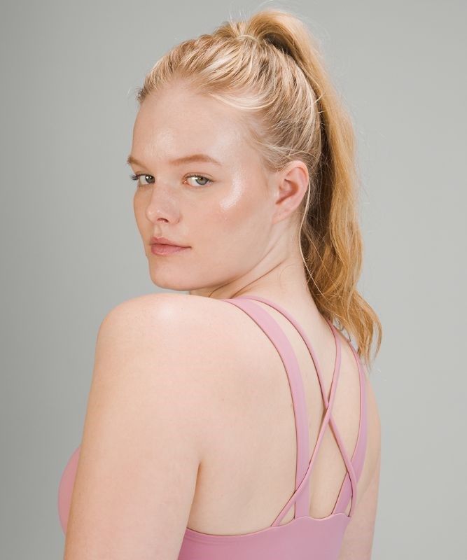Lululemon Like a Cloud Longline Bra Light Support Sport BH Dam Rosa Grå Bruna | ZJLR-36958
