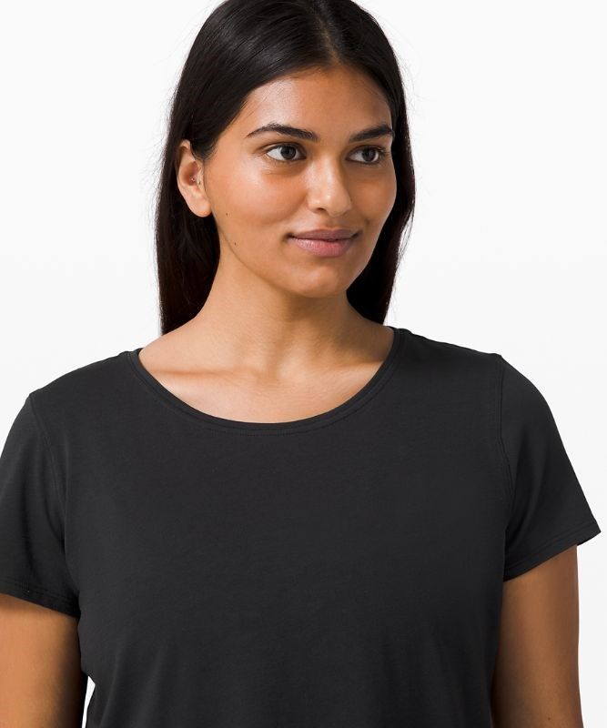 Lululemon Love Crew Short Sleeve T-Shirt Lightweight Blast Dam Svarta | QIER-34761