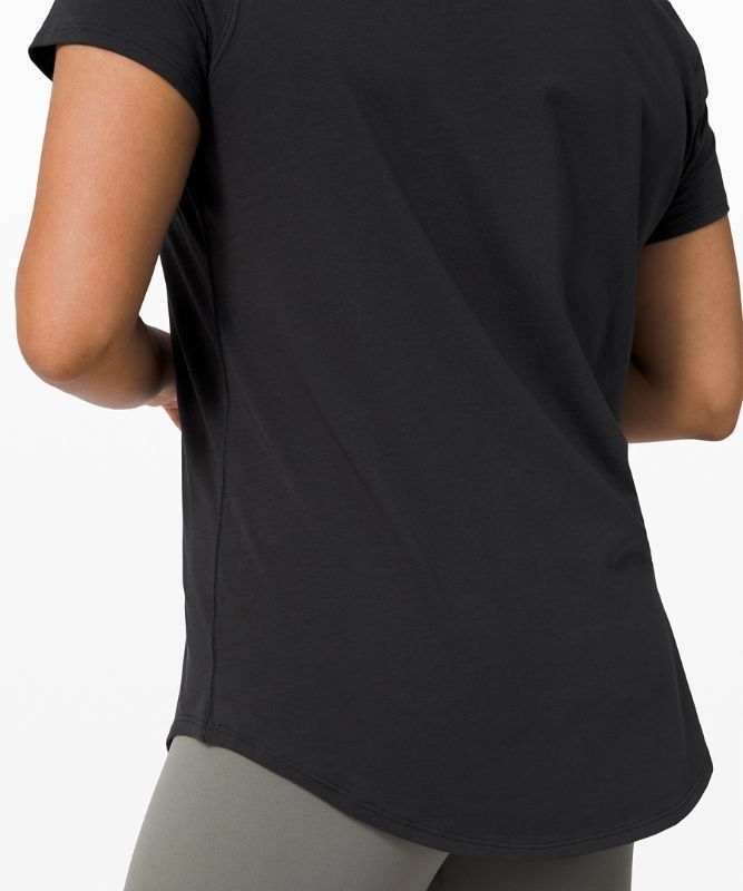 Lululemon Love Crew Short Sleeve T-Shirt Lightweight Blast Dam Svarta | QIER-34761