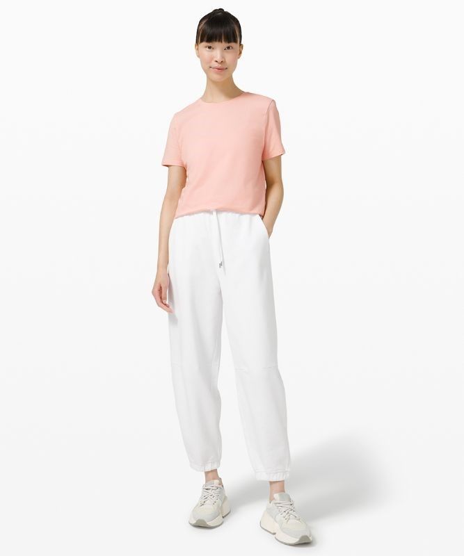 Lululemon Love Crew Short Sleeve T-Shirt Blast Dam Rosa Vita | PREI-04973