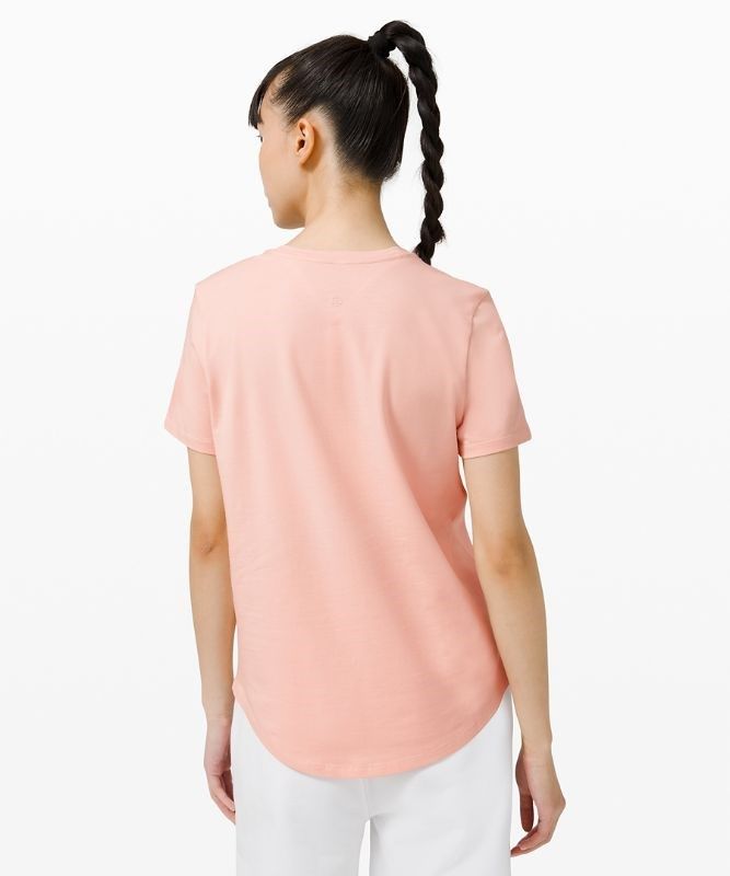 Lululemon Love Crew Short Sleeve T-Shirt Blast Dam Rosa Vita | PREI-04973