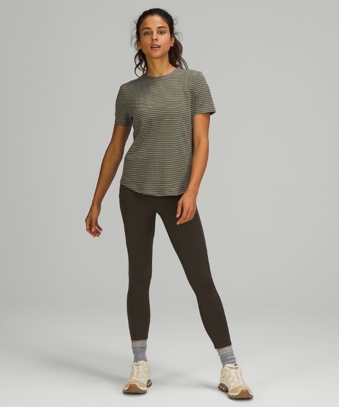 Lululemon Love Crew Short Sleeve T-Shirt Blast Dam Olivgröna Vita | ODUV-61823