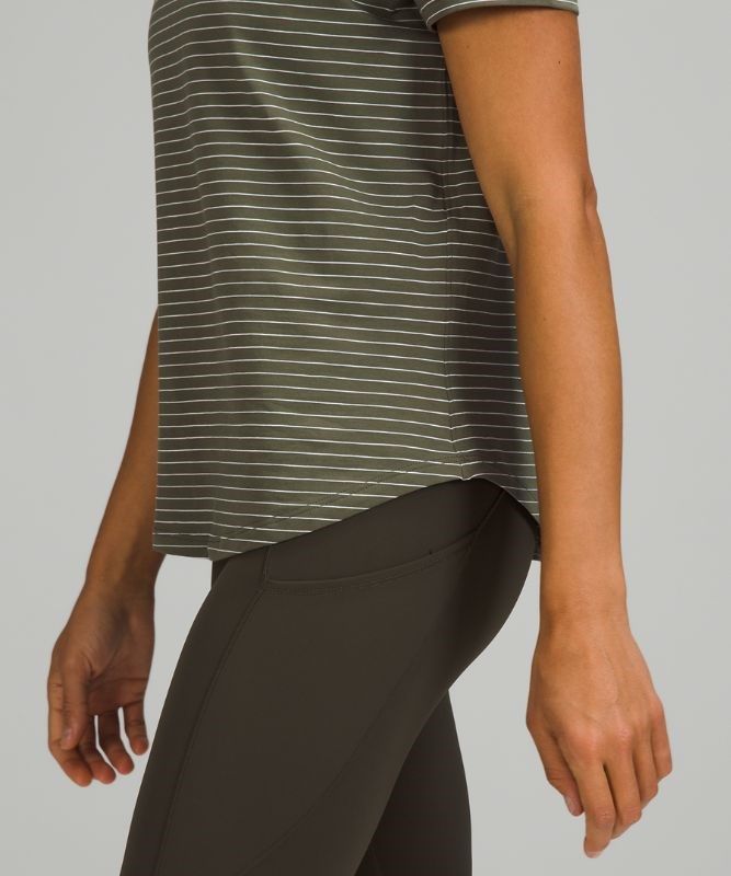 Lululemon Love Crew Short Sleeve T-Shirt Blast Dam Olivgröna Vita | ODUV-61823