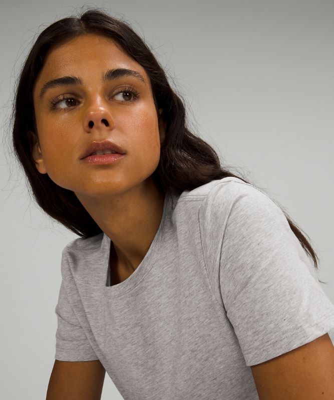 Lululemon Love Crew Short Sleeve T-Shirt Blast Dam Ljusgrå | BULW-40958