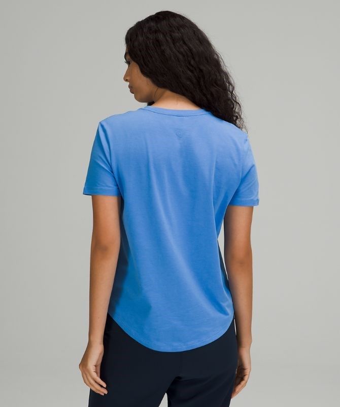 Lululemon Love Crew Short Sleeve T-Shirt Blast Dam Blå | BGPY-64870